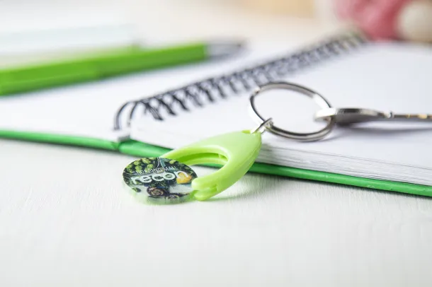 Nelly trolley coin keyring Green