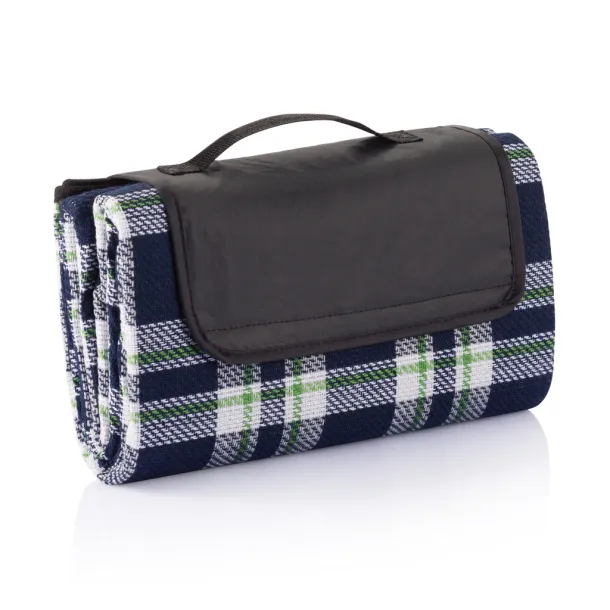  Tartan picnic blanket - XD Collection Navy Blue 