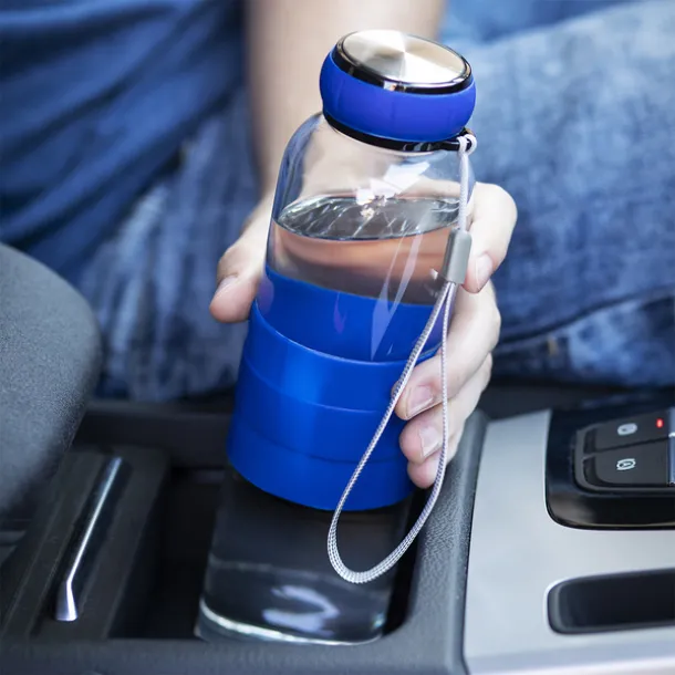 MARANE Staklena boca za vodu 550 ml Plava