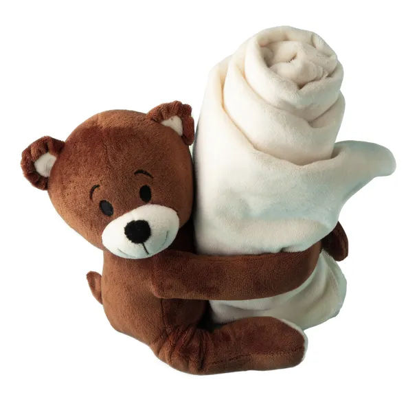 TULI teddy bear with blanket Brown