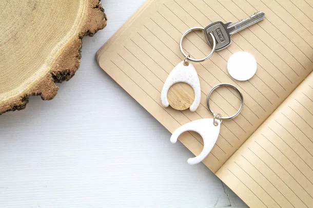 Boinc privjesak s novčićem od bambusa Prirodna