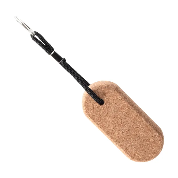 PLIVAT cork keychain Beige