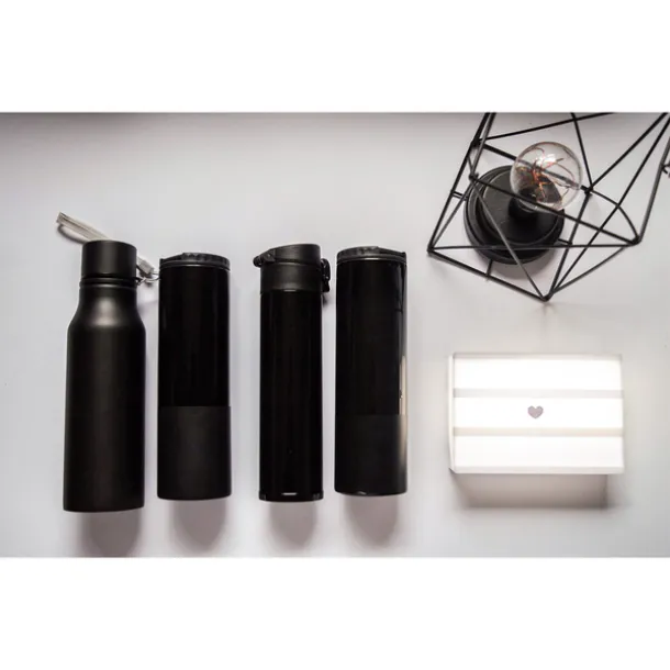 FUN TRIPPING water bottle from steel, 700 ml Black