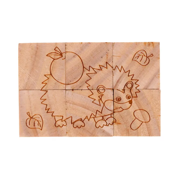 ANIMAL WORLD drvena slagalica Bež