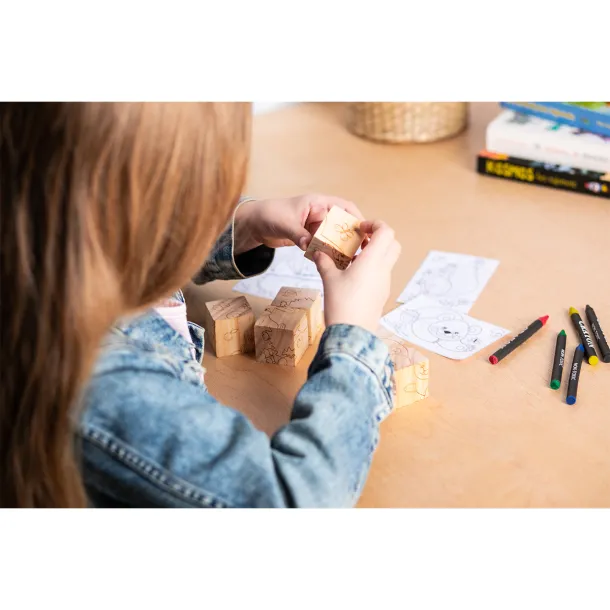 ANIMAL WORLD drvena slagalica Bež