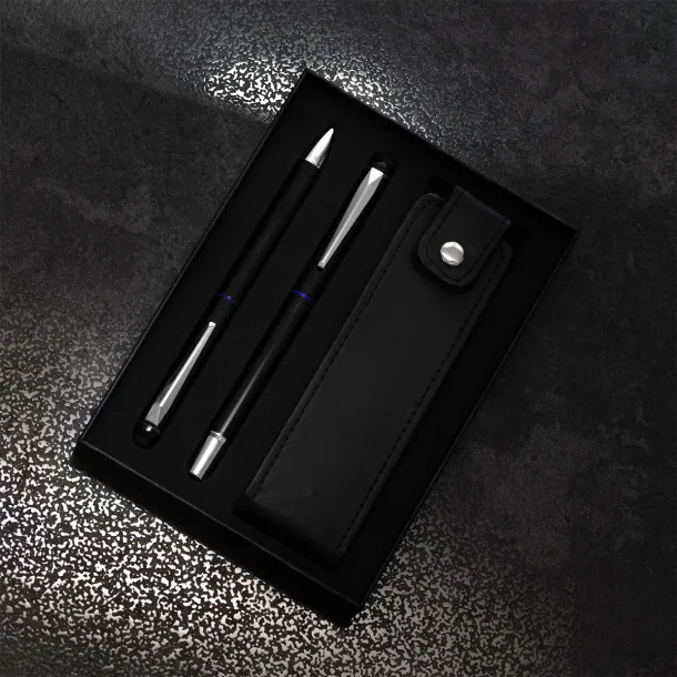 CURITIBA gift set with ball and ceramic pen and case Blue