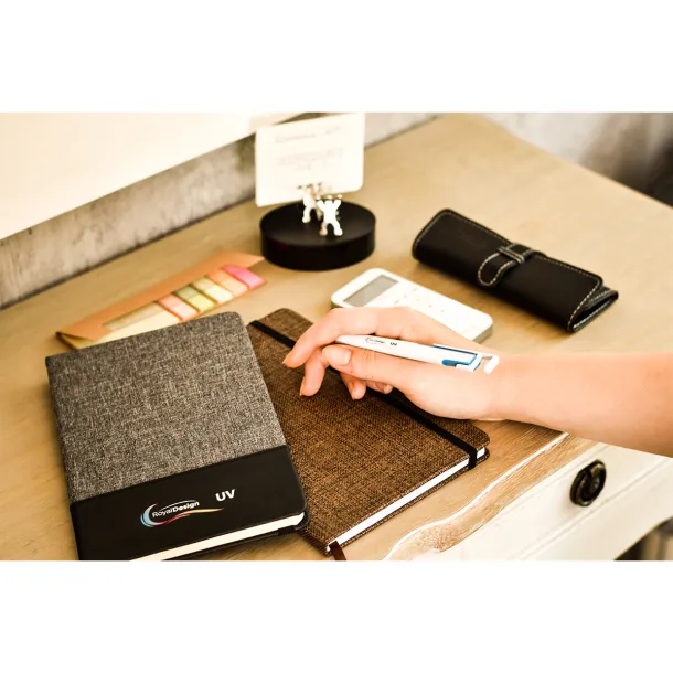 AMADORA notebook with lined pages 140x210 / 160 pages Grey