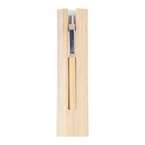 LAKIMUS long-life bamboo pen/pencil in a sleeve Beige