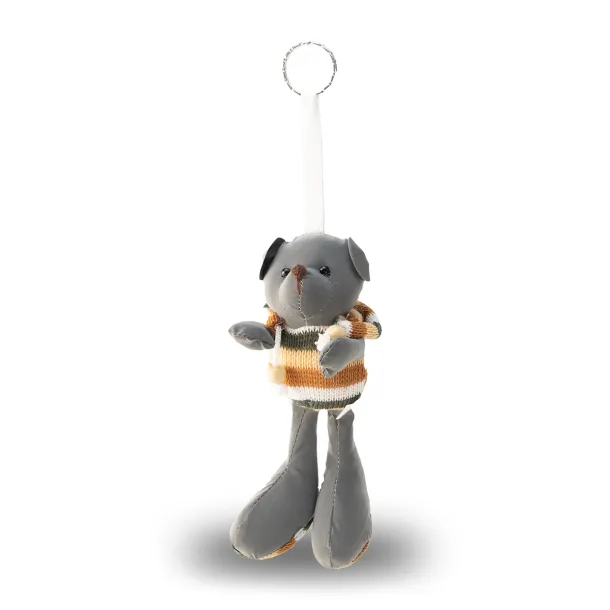 TEDDY reflective key ring Grey