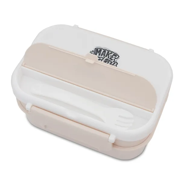 HEALTHYWAY dupla kutija za hranu, 1200 ml Bež