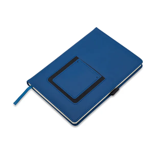 EIBAR notepad with phone pocket Dark Blue