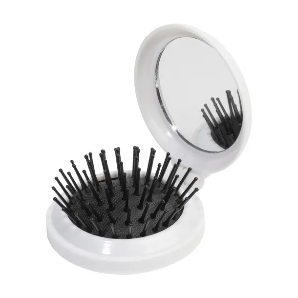Rabrush RABS hairbrush with mirror White