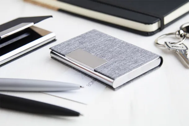 Merpet business card holder Grey