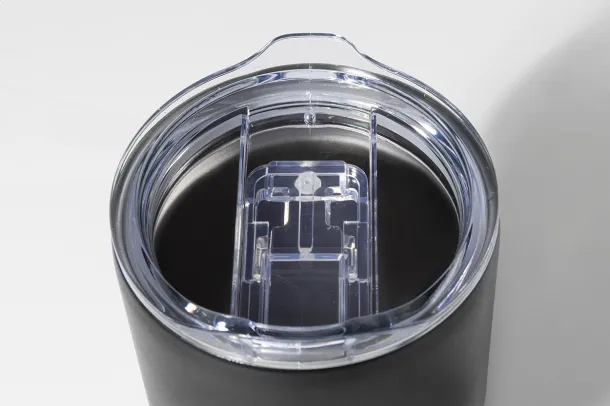 Streaky Tall thermo cup Black