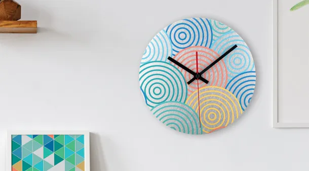 BeTime Alu D wall clock Silver