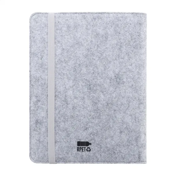 Refelt Meet notes mapa od RPET filca, A5 Siva