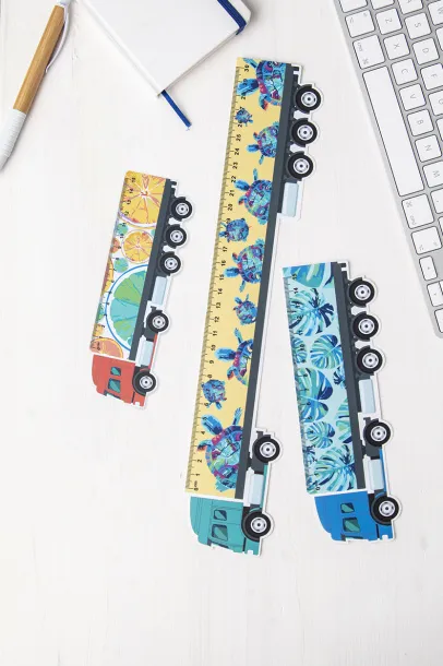Trucker 15 15 cm ruler, truck White