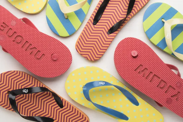 CreaPlaya customisable beach slippers Mint green