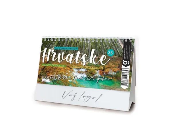  "NACIONALNI PARKOVI HRVATSKE" 13 sheets, format: 20,5x14,5 cm, desk calendar, envelope, P/50 Color