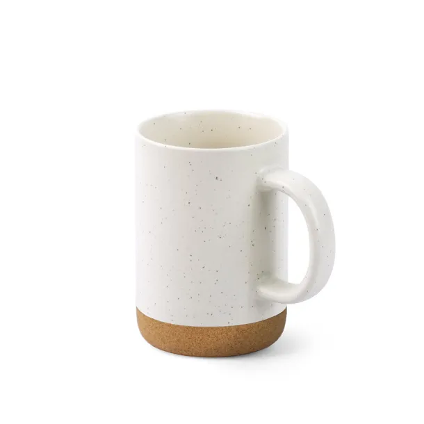 CONSTELLATION CORK Keramička šalica s plutenim dnom 320 ml Pastelno bijela
