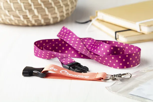 Subyard C custom sublimation lanyard White