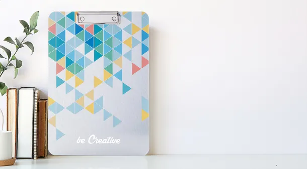 Aloopy custom made A4 size clipboard Silver