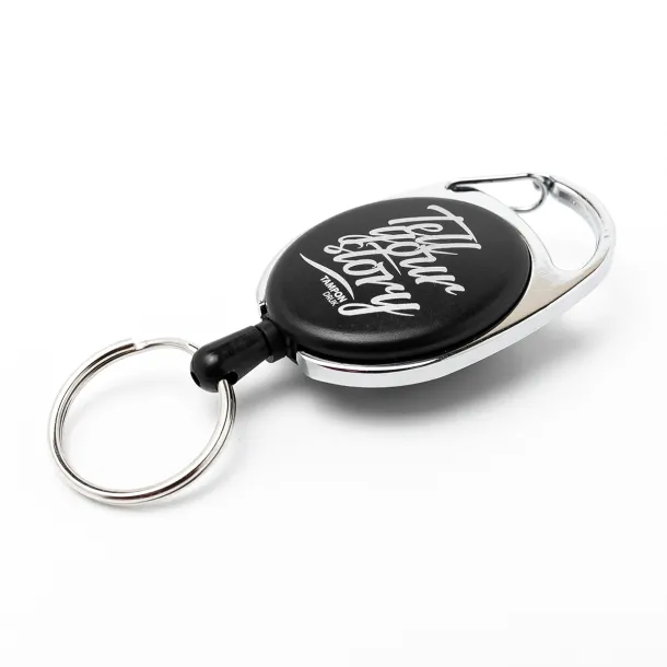 SKIKEEP ski-pass with carabiner Black