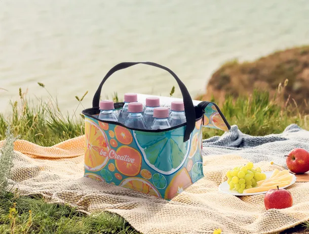 CreaCool 6 custom cooler bag Black White