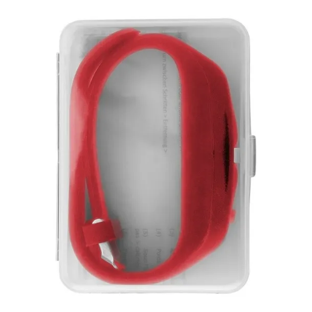  Wristband with pedometer Crvena