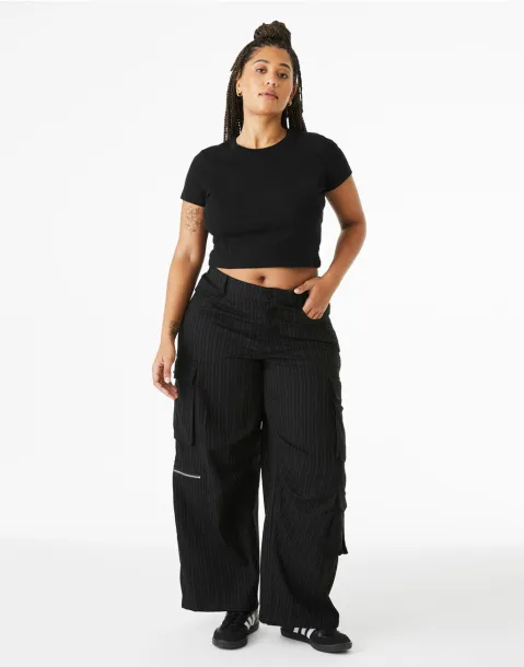  Ženska rebrasta kratka majica (baby tee stil) - Bella+Canvas