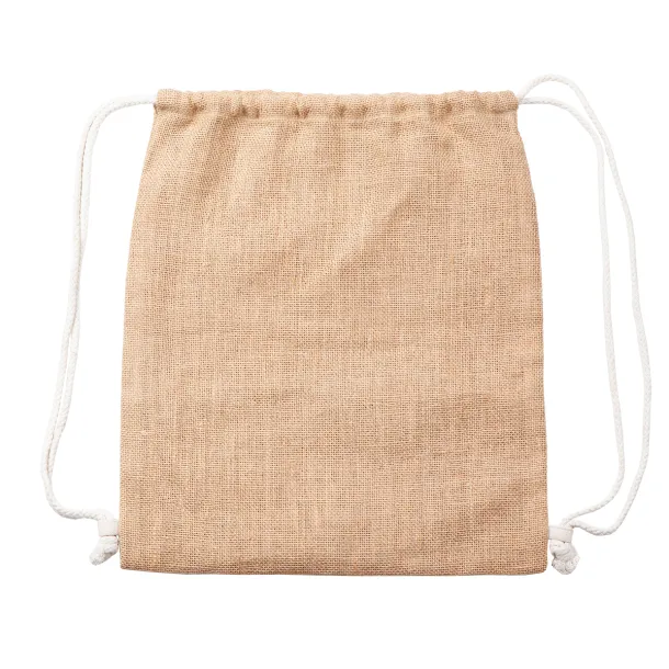 ECO PURE jute backpack Brown