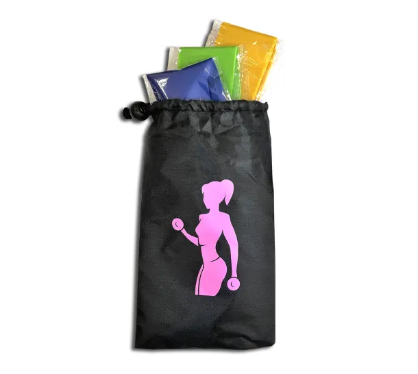 FITNESS set of fitness exercise bands Multicolour