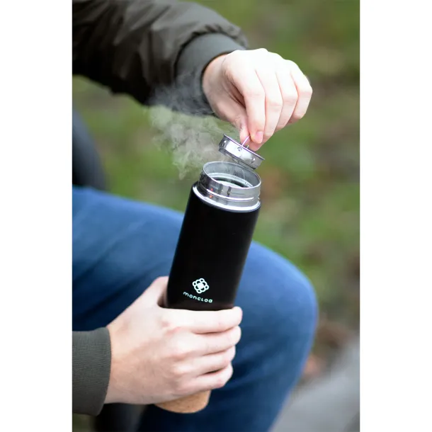 OSSEO vacuum bottle 450 ml Black