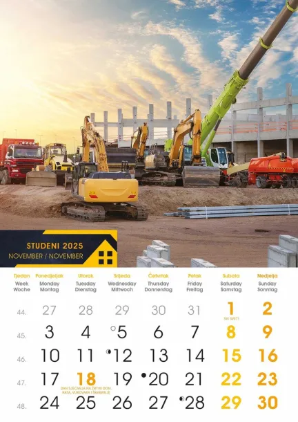  "S GRADILIŠTA" color kalendar Color