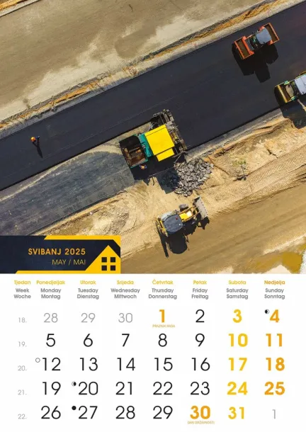  "S GRADILIŠTA" color kalendar Color