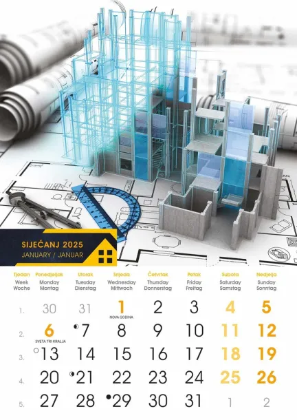  "S GRADILIŠTA" color kalendar Color