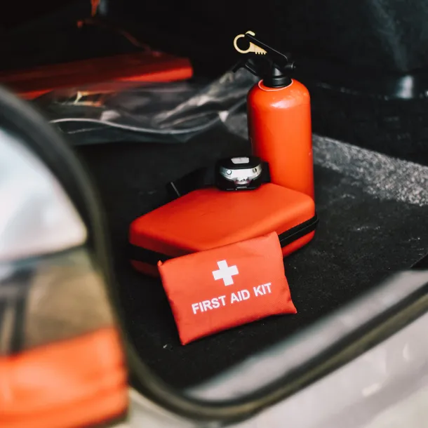 CAR SAFE first aid kit for car Red