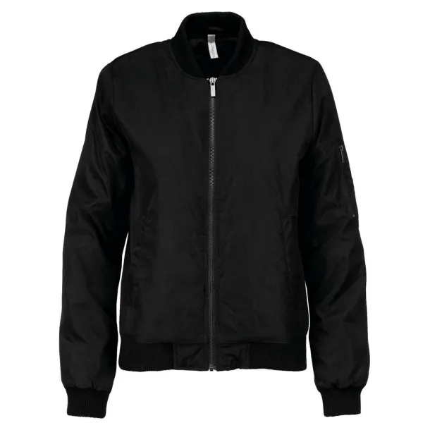  LADIES' BOMBER JACKET - Kariban Black