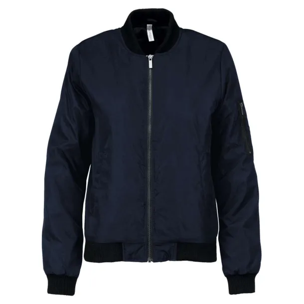  LADIES' BOMBER JACKET - Kariban Navy