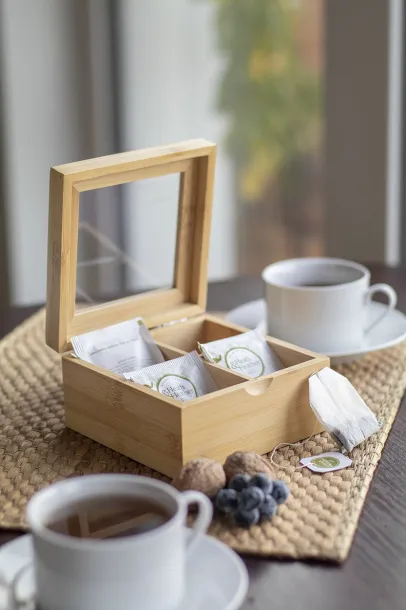 Bancha bamboo tea box Natural