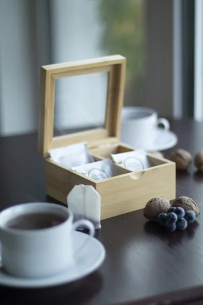 Bancha bamboo tea box Natural