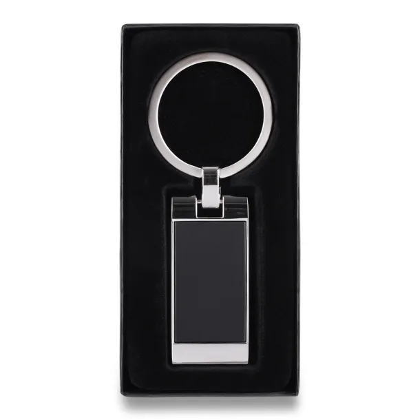 FORTE metal key ring Black