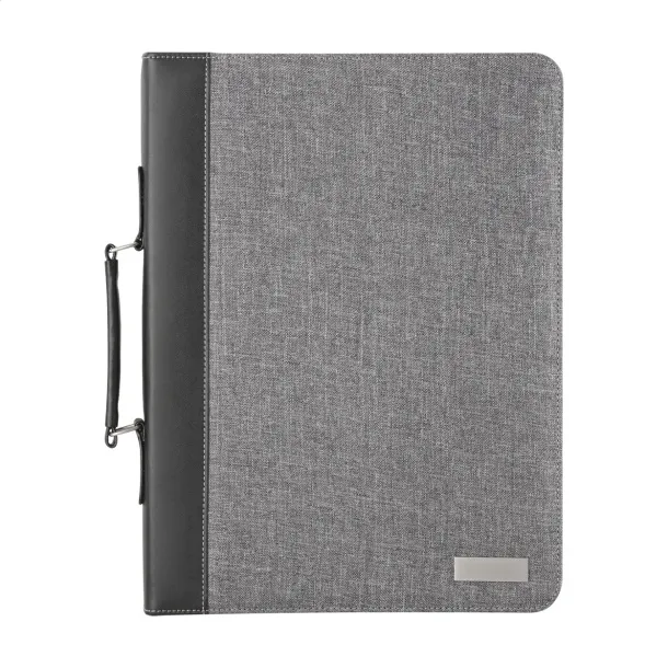 Smokey Zip A4 document folder Grey
