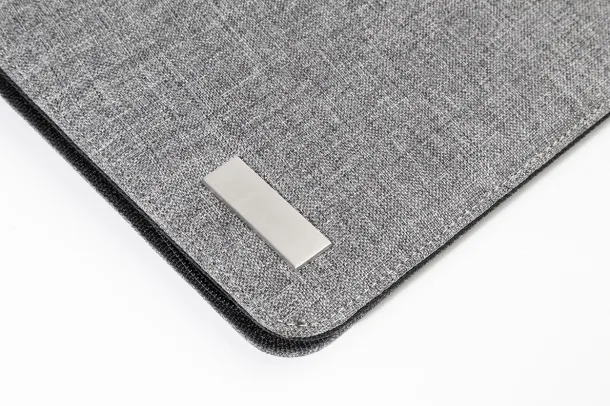 Smokey Zip A4 document folder Grey