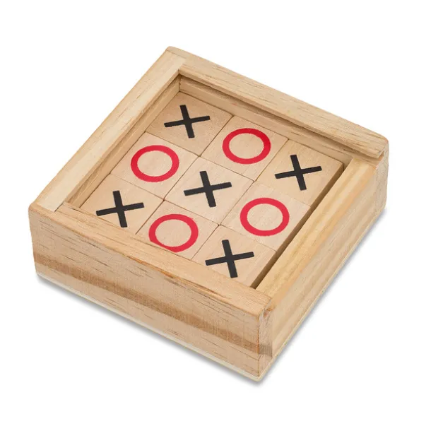 TIC TAC TOE game of noughts and crosses Beige