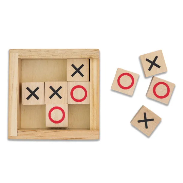 TIC TAC TOE game of noughts and crosses Beige