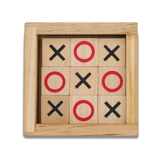 TIC TAC TOE game of noughts and crosses Beige
