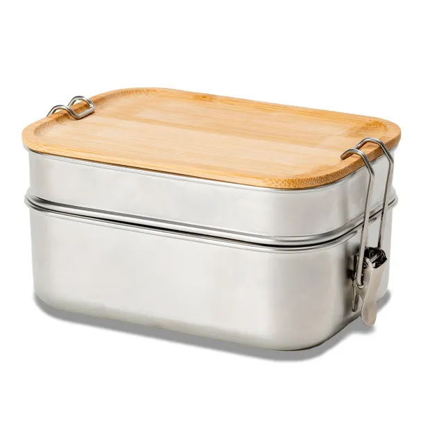 ALCORA double lunch box Silver