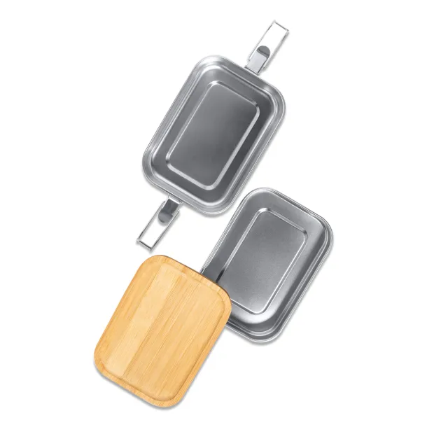 ALCORA double lunch box Silver