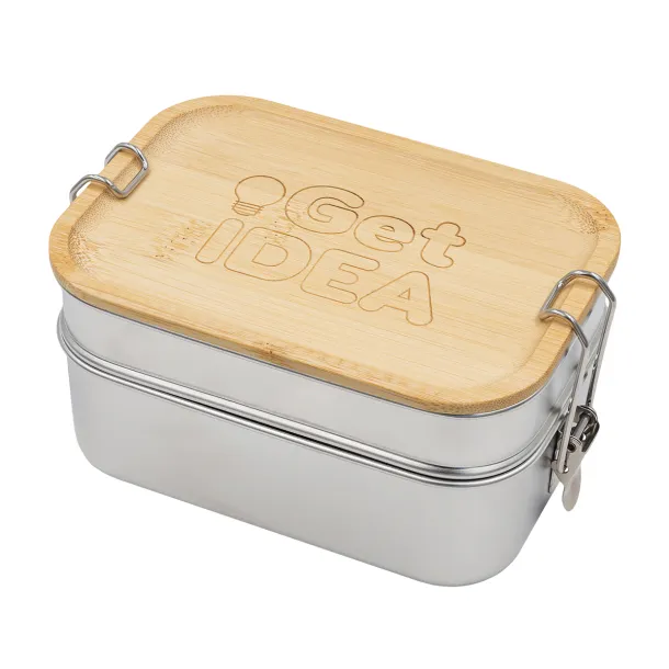 ALCORA double lunch box Silver